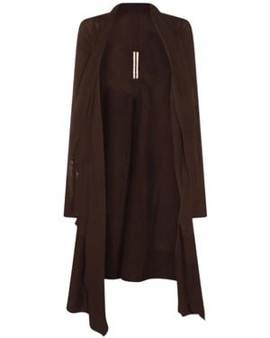 Rick Owens Long Wrap Cardigan - Brown
