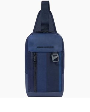Piquadro One-Shoulder-Rucksack - Blau
