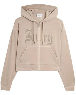 Juicy Couture Top Corto Con Apliques De Strass - Neutro