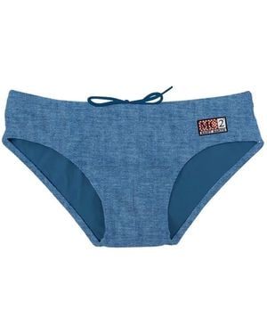 MC2 Saint Barth Cayo Badehose Mit Denim-Print - Blau