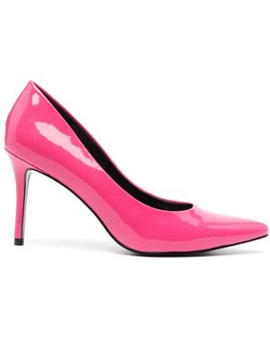 Versace Jeans Couture 90Mm Faux-Leather Court Shoes - Pink