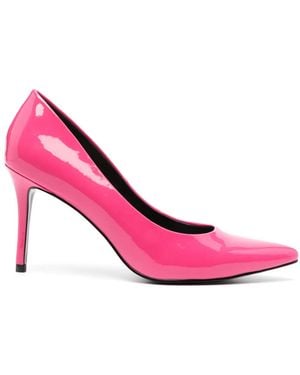 Versace Jeans Couture 90Mm Faux-Leather Court Shoes - Pink
