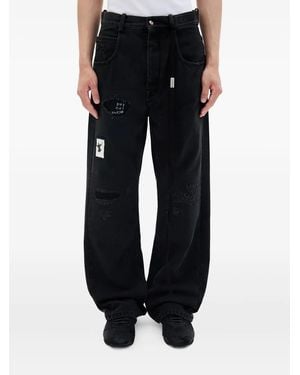 Ann Demeulemeester Ronald Jeans im Distressed-Look - Schwarz