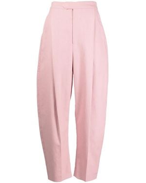 ANOUKI High-Waist Tapered Trousers - Pink