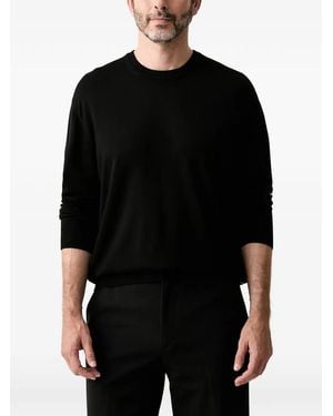 ARMANI EXCHANGE Logo-Patch Jumper - Black