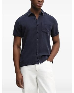 Guess Button Patch Pocket Shirt - Blue