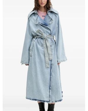 HUGO Garena Belted Coat - Blue