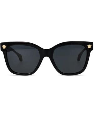 Versace Lunettes De Soleil Medusa À Monture Carrée - Black
