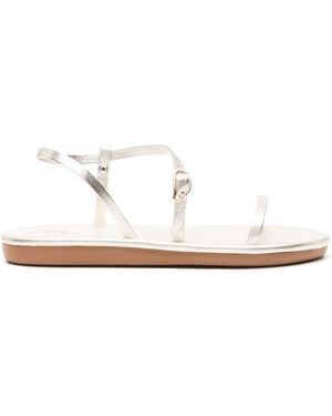 Ancient Greek Sandals Niove Flat Leather Sandals - White