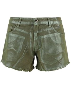 DON'T @ ME Frayed Shorts - Green
