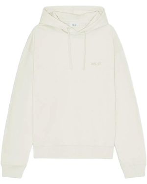 NN07 Logo-embroidered Hoodie - White