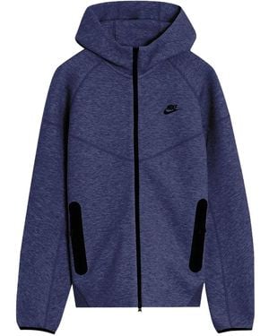 Nike Sportswear Tech Fleece Windrunner "Obsidian Heather" Hoodie - Blue