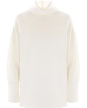 Alberto Biani Crepe Blouse - White