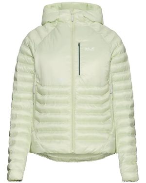 Jack Wolfskin Routeburn Pro 2 Quilted Hooded Padded Jacket - Green