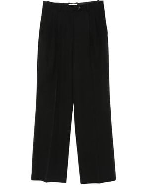 The Row Belt Loops Pleats Pants - Black