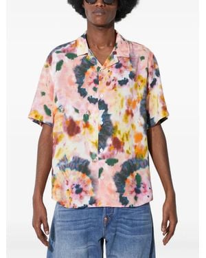 Corridor NYC Tie-Dye Pattern Shirt - Blue