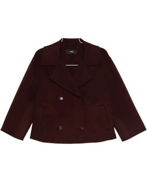 Arma Manila Double-Breasted Wool Jacket - Red