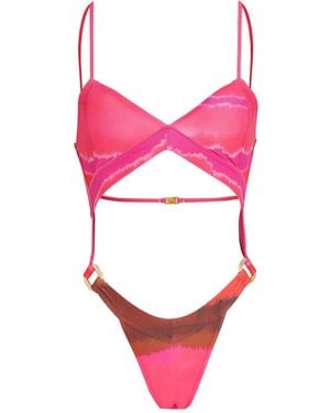 Amir Slama X Jade Jade Tie-Dye Trikini - Pink