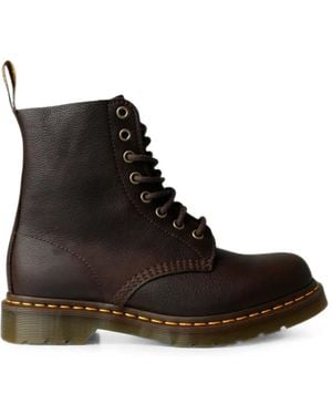 Dr. Martens 1460 Pascal 8 Eye Lace-Up Leather Boots - Black