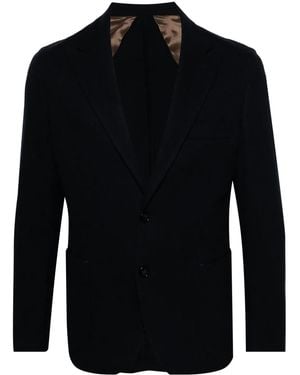Barba Napoli Wool-Blend Blazer - Black