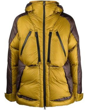 Colmar Two-Tone Hooded Down Jacket - Yellow