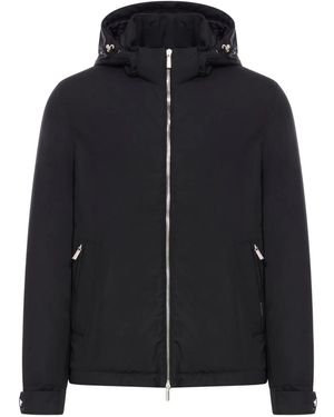 Moorer Albini hooded zip-up jacket - Negro