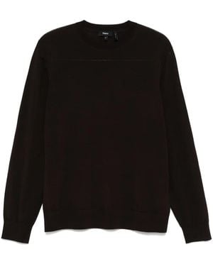 Theory クルーネック セーター - ブラック