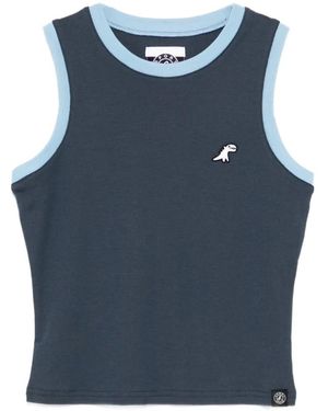 SPORT b. by agnès b. Dino Logo-Patched Tank Top - Blue