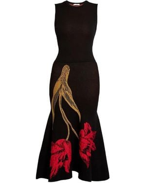 Erdem Sleeveless Knitted Midi Dress - Red