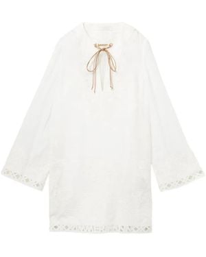 Zimmermann Indra Mini-Jurk - Wit