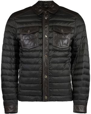 Moorer Front-Pocket Padded Jacket - Black