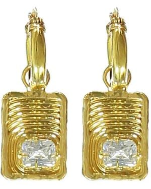 Ellery Embellished Earrings - Metallic