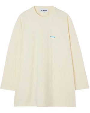 Sunnei Mega Long-Sleeve T-Shirt - White