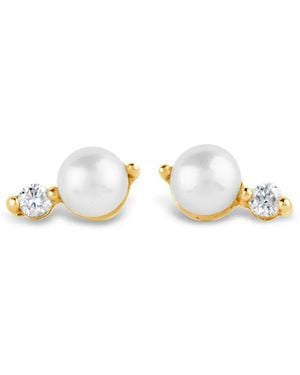 Dinny Hall 9Kt Recycled Shuga Pearl And Diamond Earrings - White