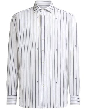 Etro Camisa a rayas - Blanco