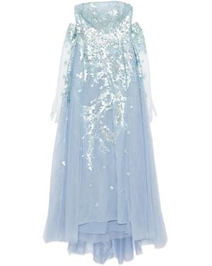 Saiid Kobeisy Embroidered Dress - Blue