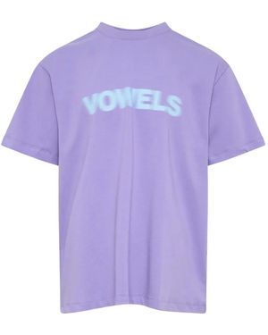 vowels T-Shirt Mit Logo-Print - Lila