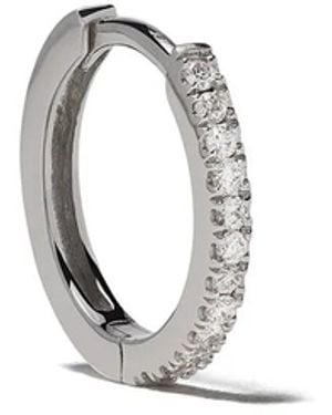 We by WHITEbIRD Aro Margot Grande En Oro Blanco De 18Kt Con Diamantes