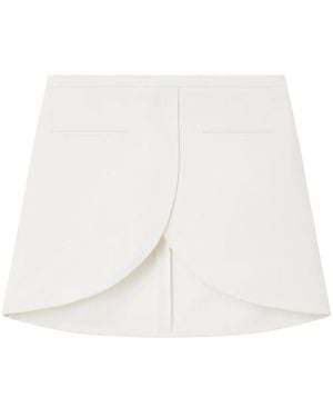 Courreges Ellipse Mini Skirt - White