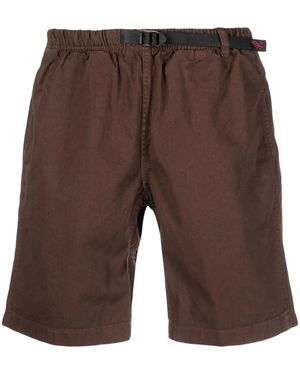 Gramicci G-Shorts Belted Cotton Shorts - Brown