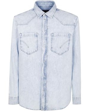 Dondup Cotton Shirt - Blue
