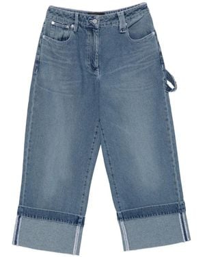 Simone Rocha Strap-Ebellished Jeans - Blue