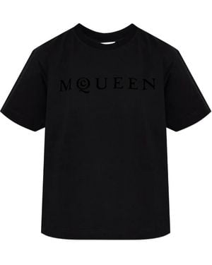 McQueen Logo-Print T-Shirt - Black
