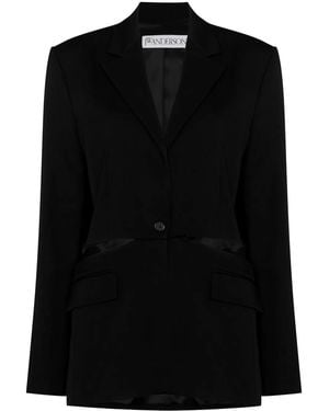 JW Anderson Cut-Out Oversized Blazer - Black