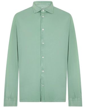 Fedeli Camisa De Algodón De Manga Larga - Verde