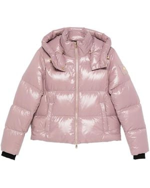 Moose Knuckles Hooded Puffer Jacket - Pink