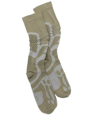 ROA Bones Logo Q Skin Technical Socks - Green