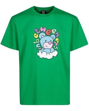 INBETWEENERS Bear-print Cotton T-shirt - グリーン