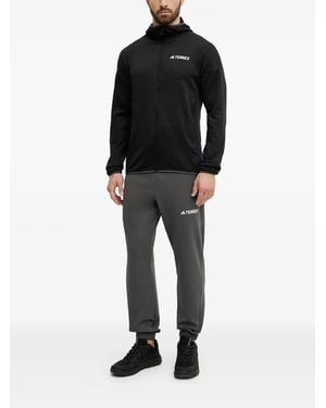 adidas Hooded Zip-Up Jacket - Black