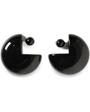 Emporio Armani Pendientes Con Efecto Jaspeado - Negro